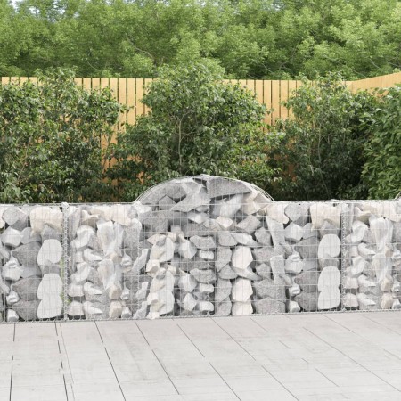Gabionenkörbe 13 Stück Bogenform Eisen 200x30x80/100 cm von vidaXL, Töpfe und Pflanzgefäße - Ref: Foro24-3146100, Preis: 821,...