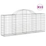 Gabionenkörbe 13 Stück Bogenform Eisen 200x30x80/100 cm von vidaXL, Töpfe und Pflanzgefäße - Ref: Foro24-3146100, Preis: 821,...