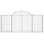 Gabionenkörbe 13 Stück Bogenform Eisen 200x30x80/100 cm von vidaXL, Töpfe und Pflanzgefäße - Ref: Foro24-3146100, Preis: 821,...