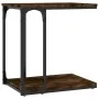 Mesa auxiliar madera contrachapada roble ahumado 50x35x52 cm de vidaXL, Mesas auxiliares - Ref: Foro24-825814, Precio: 25,72 ...