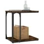 Mesa auxiliar madera contrachapada roble ahumado 50x35x52 cm de vidaXL, Mesas auxiliares - Ref: Foro24-825814, Precio: 25,72 ...