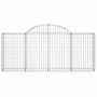 Gabionenkörbe 4 Stück Bogenform Eisen 200x30x80/100 cm von vidaXL, Töpfe und Pflanzgefäße - Ref: Foro24-3146091, Preis: 245,4...