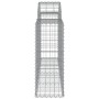 Gabion baskets 4 pcs arch shape iron 200x30x80/100 cm by vidaXL, Pots and planters - Ref: Foro24-3146091, Price: 244,18 €, Di...