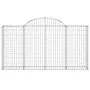 Gabion baskets 2 pcs arc shape iron 200x30x100/120 cm by vidaXL, Pots and planters - Ref: Foro24-3146110, Price: 142,49 €, Di...