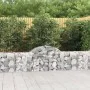 Gabion baskets 3 pcs arch shape iron 200x30x60/80 cm by vidaXL, Pots and planters - Ref: Foro24-3146069, Price: 153,89 €, Dis...