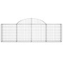 Gabionenkörbe 3 Stück Bogenform Eisen 200x30x60/80 cm von vidaXL, Töpfe und Pflanzgefäße - Ref: Foro24-3146069, Preis: 155,80...