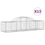 Gabion baskets 13 pcs arch shape iron 200x50x40/60 cm by vidaXL, Pots and planters - Ref: Foro24-3146268, Price: 656,52 €, Di...