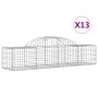 Gabionenkörbe 13 Stück Bogenform Eisen 200x50x40/60 cm von vidaXL, Töpfe und Pflanzgefäße - Ref: Foro24-3146268, Preis: 669,6...