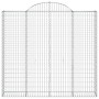 Gabionenkörbe 3 Stück Bogenform Eisen 200x30x180/200 cm von vidaXL, Töpfe und Pflanzgefäße - Ref: Foro24-3146195, Preis: 402,...