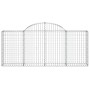 Gabionenkörbe 12 Stück Bogenform Eisen 200x30x80/100 cm von vidaXL, Töpfe und Pflanzgefäße - Ref: Foro24-3146099, Preis: 768,...
