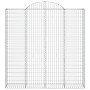 Gabionenkörbe 3 Stück Bogenform Eisen 200x30x200/220 cm von vidaXL, Töpfe und Pflanzgefäße - Ref: Foro24-3146216, Preis: 399,...