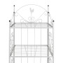 Weißes quadratisches Pflanzenregal von vidaXL, Topfständer - Ref: Foro24-40781, Preis: 93,19 €, Rabatt: %