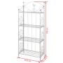 Weißes quadratisches Pflanzenregal von vidaXL, Topfständer - Ref: Foro24-40781, Preis: 93,19 €, Rabatt: %