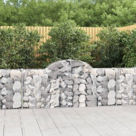 Gabionenkörbe 3 Stück Bogenform Eisen 200x30x80/100 cm von vidaXL, Töpfe und Pflanzgefäße - Ref: Foro24-3146090, Preis: 184,6...