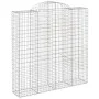 Gabionenkörbe 2 Stück bogenförmiges Eisen 200x50x200/220 cm von vidaXL, Töpfe und Pflanzgefäße - Ref: Foro24-3146425, Preis: ...