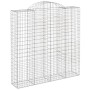 Gabionenkörbe 2 Stück bogenförmiges Eisen 200x50x200/220 cm von vidaXL, Töpfe und Pflanzgefäße - Ref: Foro24-3146425, Preis: ...