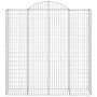 Gabionenkörbe 2 Stück bogenförmiges Eisen 200x50x200/220 cm von vidaXL, Töpfe und Pflanzgefäße - Ref: Foro24-3146425, Preis: ...