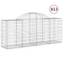 Gabion baskets 13 units arch shape iron 200x50x80/100 cm by vidaXL, Pots and planters - Ref: Foro24-3146310, Price: 938,08 €,...