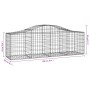 Gabionenkörbe 3 Stück Bogenform Eisen 200x50x60/80 cm von vidaXL, Töpfe und Pflanzgefäße - Ref: Foro24-3145599, Preis: 201,56...