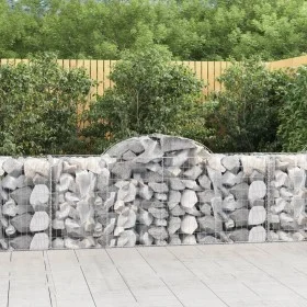 Gabion baskets 25 pcs arch shape iron 200x50x80/100 cm by vidaXL, Pots and planters - Ref: Foro24-3146315, Price: 1,00 €, Dis...