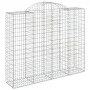 Gabionenkörbe 3 Stück Bogenform Eisen 200x50x160/180 cm von vidaXL, Töpfe und Pflanzgefäße - Ref: Foro24-3146384, Preis: 392,...