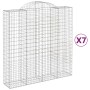 Gabionenkörbe 7 Stück Bogenform Eisen 200x50x200/220 cm von vidaXL, Töpfe und Pflanzgefäße - Ref: Foro24-3146430, Preis: 963,...