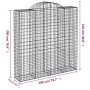 Gabion baskets 7 pcs arch shape iron 200x50x200/220 cm by vidaXL, Pots and planters - Ref: Foro24-3146430, Price: 951,81 €, D...