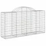 Gabion baskets 3 pcs arc shape iron 200x50x100/120cm by vidaXL, Pots and planters - Ref: Foro24-3146321, Price: 242,13 €, Dis...