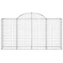 Gabion baskets 3 pcs arc shape iron 200x50x100/120cm by vidaXL, Pots and planters - Ref: Foro24-3146321, Price: 242,13 €, Dis...