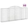 Gabionenkörbe 8 Stück Bogenform Eisen 300x30x120/140 cm von vidaXL, Töpfe und Pflanzgefäße - Ref: Foro24-3146545, Preis: 958,...
