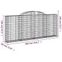 Gabionenkörbe 8 Stück Bogenform Eisen 300x30x120/140 cm von vidaXL, Töpfe und Pflanzgefäße - Ref: Foro24-3146545, Preis: 958,...
