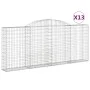 Gabion baskets 13 pcs arch shape iron 300x30x120/140 cm by vidaXL, Pots and planters - Ref: Foro24-3146550, Price: 1,00 €, Di...