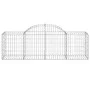 Gabion baskets 8 pcs arch shape iron 200x50x60/80 cm by vidaXL, Pots and planters - Ref: Foro24-3146284, Price: 497,14 €, Dis...