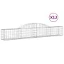 Gabion baskets 12 units, arched shape, iron, 300x30x40/60 cm by vidaXL, Pots and planters - Ref: Foro24-3146477, Price: 767,5...