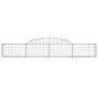 Gabion baskets 12 units, arched shape, iron, 300x30x40/60 cm by vidaXL, Pots and planters - Ref: Foro24-3146477, Price: 778,3...