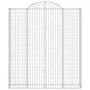 Gabion baskets 2 units, arched shape, iron, 200x30x220/240 cm by vidaXL, Pots and planters - Ref: Foro24-3146236, Price: 251,...