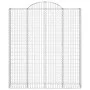 Gabion baskets 7 pcs arch shape iron 200x50x220/240 cm by vidaXL, Pots and planters - Ref: Foro24-3146451, Price: 1,00 €, Dis...