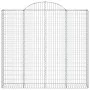 Wire mesh baskets 12 units, arched shape, iron, 200x50x180/200 cm by vidaXL, Pots and planters - Ref: Foro24-3146414, Price: ...