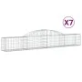 Gabionenkörbe 7 Stück Bogenform Eisen 300x30x40/60 cm von vidaXL, Töpfe und Pflanzgefäße - Ref: Foro24-3146472, Preis: 459,49...