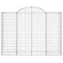 Wire mesh baskets 25 units, arched shape, iron, 200x50x140/160 cm by vidaXL, Pots and planters - Ref: Foro24-3146378, Price: ...