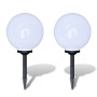 Lámparas de camino de jardín 2 uds LED 30 cm con pincho de vidaXL, Iluminación de exterior - Ref: Foro24-40865, Precio: 60,37...