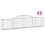 Gabionenkörbe 5 Stück Bogenform Eisen 300x30x60/80 cm von vidaXL, Töpfe und Pflanzgefäße - Ref: Foro24-3146488, Preis: 418,93...