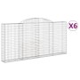 Gabionenkörbe 6 Stück Bogenform Eisen 300x30x140/160 cm von vidaXL, Töpfe und Pflanzgefäße - Ref: Foro24-3146561, Preis: 848,...