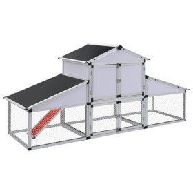 Chicken coop with pen and aluminum nest by vidaXL, Cages and habitats for small animals - Ref: Foro24-41323, Price: 525,95 €,...