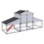 Chicken coop with pen and aluminum nest by vidaXL, Cages and habitats for small animals - Ref: Foro24-41323, Price: 525,95 €,...
