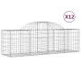 Gabion baskets 12 units arch shape iron 200x50x60/80 cm by vidaXL, Pots and planters - Ref: Foro24-3146288, Price: 744,53 €, ...