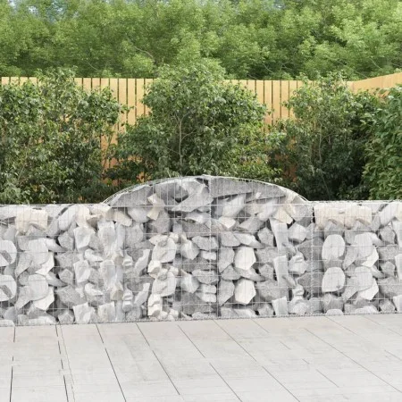 Gabion baskets 8 pcs arch shape iron 300x30x80/100 cm by vidaXL, Pots and planters - Ref: Foro24-3146509, Price: 753,53 €, Di...