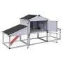 Hühnerstall mit Auslauf und Aluminiumnest von vidaXL, Käfige und Lebensräume für Kleintiere - Ref: Foro24-41323, Preis: 525,9...