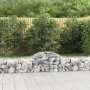 Gabion baskets 12 pcs arch shape iron 200x50x40/60 cm by vidaXL, Pots and planters - Ref: Foro24-3146267, Price: 612,96 €, Di...