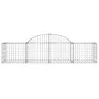 Gabion baskets 12 pcs arch shape iron 200x50x40/60 cm by vidaXL, Pots and planters - Ref: Foro24-3146267, Price: 612,96 €, Di...